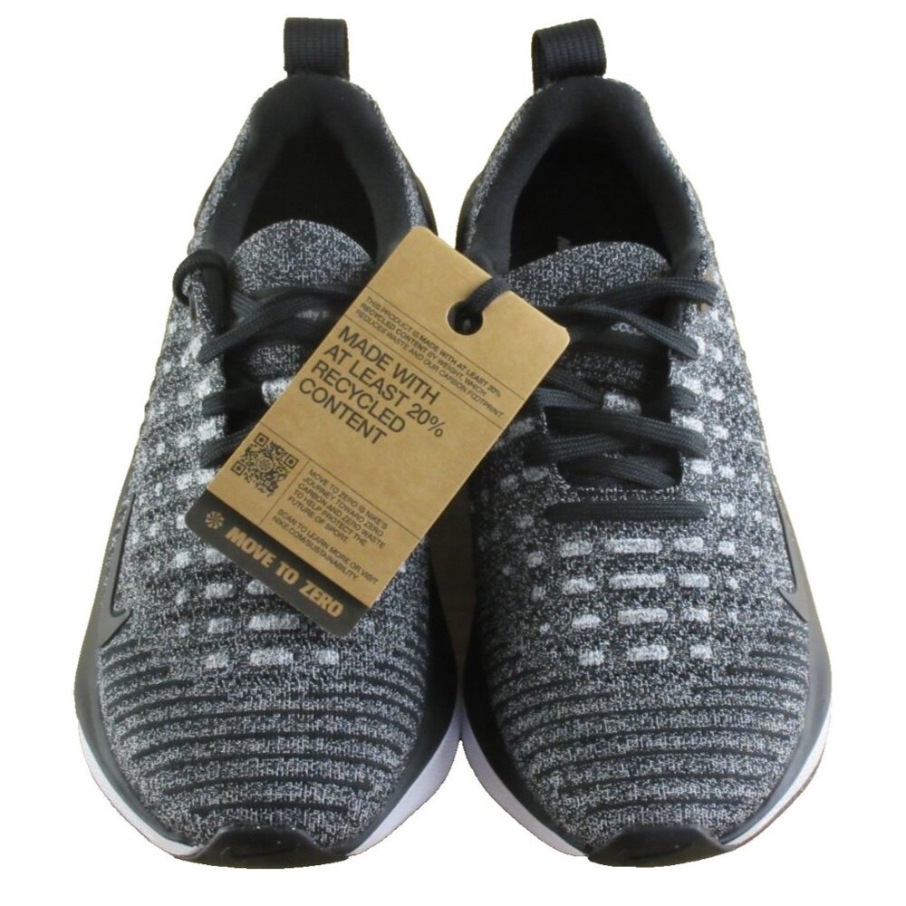 Women's Nike React X Infinity Run 4 Road Running Shoes Black White Sizes NIB - Picture 3 of 7